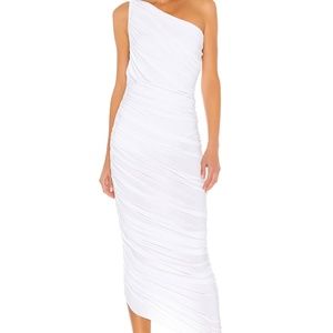 Norma Kamali Diana Gown - white, small
